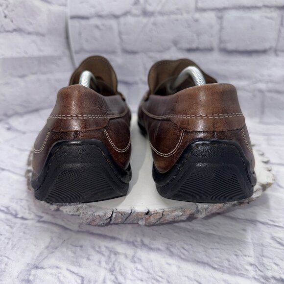 Ecco Classic Moc 2.0 Loafers Mens Driving Shoes Brown Leather Size 47 US 13 main image 4